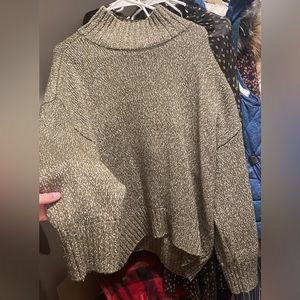 Oversized green sweater